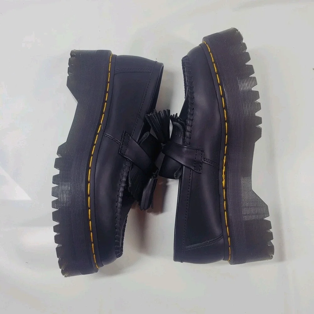 Dr. Martens Adrian Bex Smooth Leather Tassel Loafers Women's Size 8 Platform